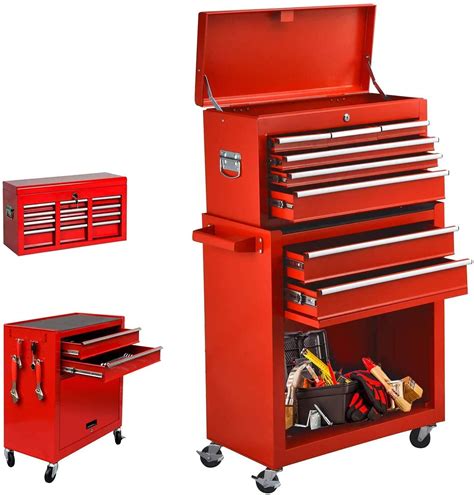 metal tool box with locking drawers|locking roll away tool boxes.